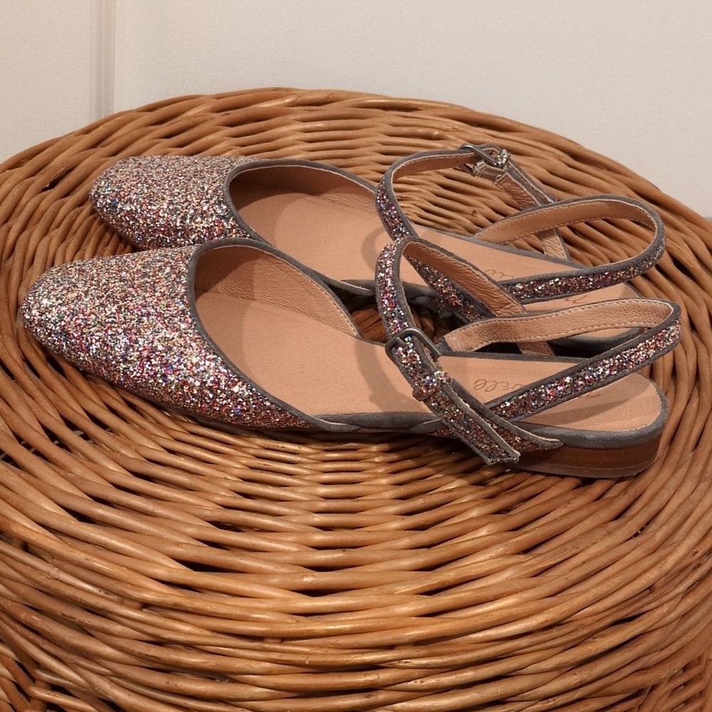 Madewell Glitter Slingback Flats Size 10 - Picture 4 of 7